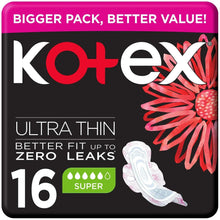 Sanitary pads pack with wings, ultra thin, super absorbency, 16 count