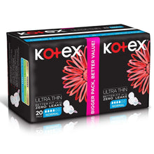 Kotex Ultra Thin normal sanitary pads pack, 20 count, zero leak design