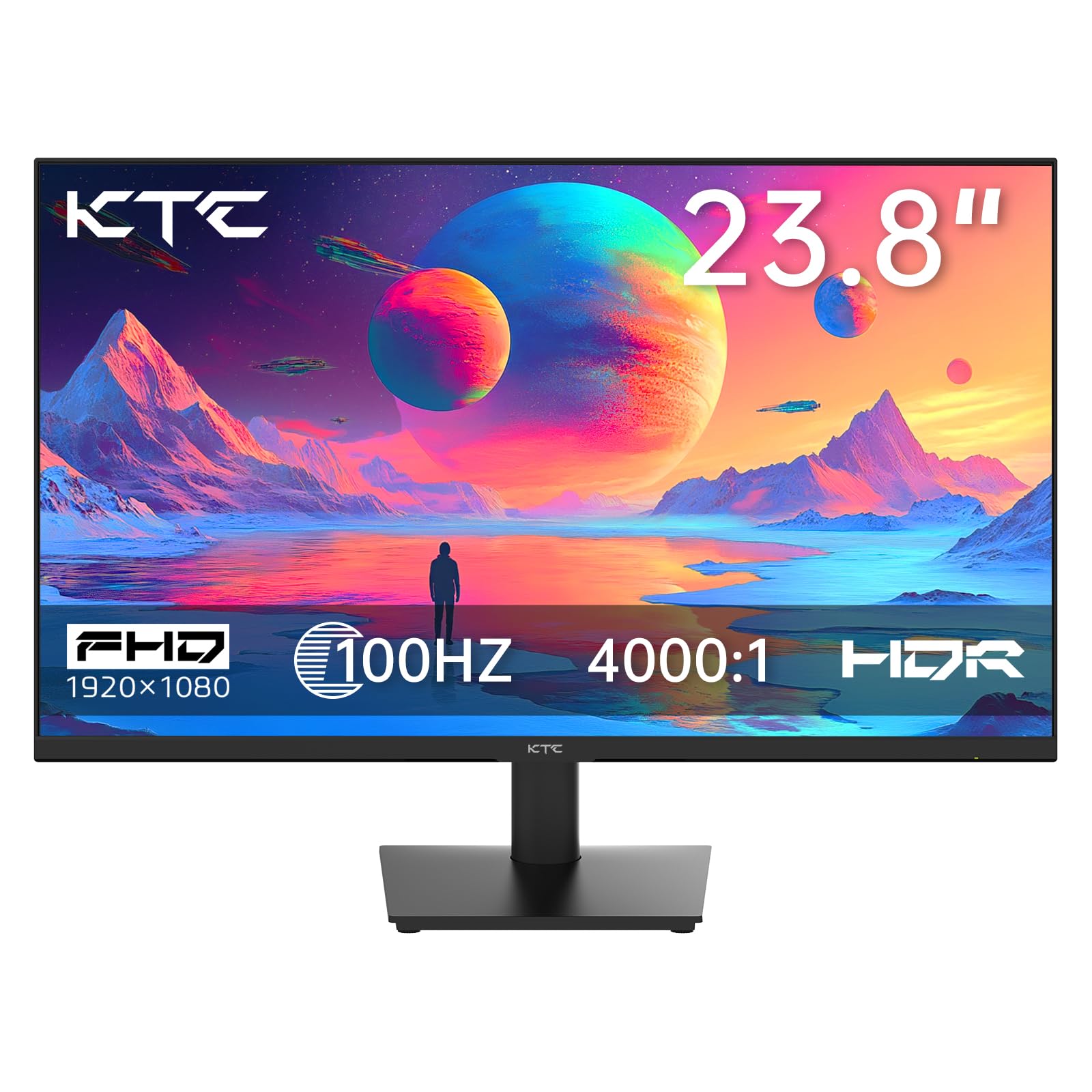 KTC 23.8 inch 1080p 100Hz PC monitor with HDR and 4000 to 1 contrast ratio