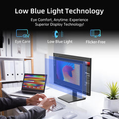 KTC 1080p 100Hz PC monitor with low blue light technology for eye care and flicker-free display