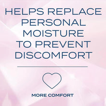 K-Y jelly moisture comfort panel with heart icon reading more comfort