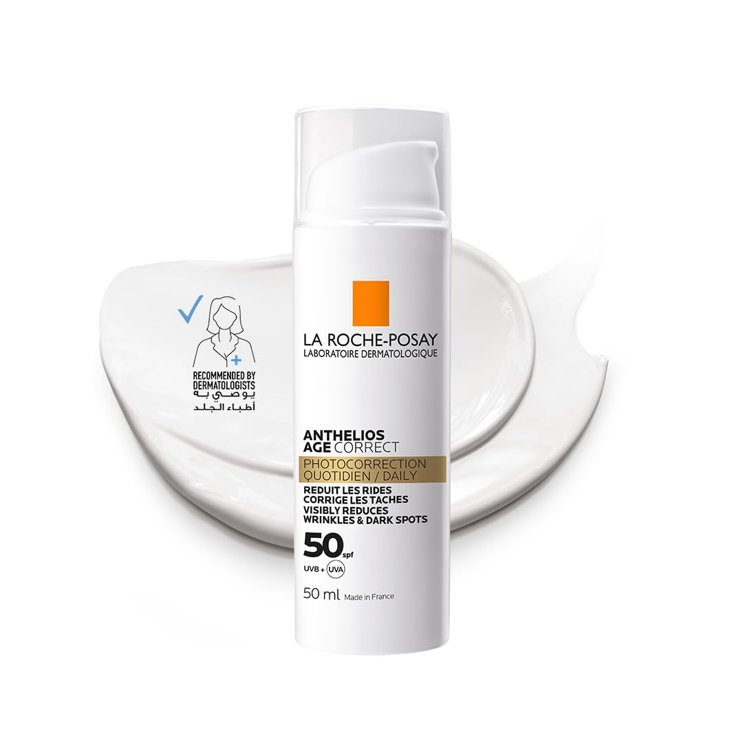 La Roche-Posay anti-aging sunscreen SPF 50 with lightweight formula for wrinkle and dark spot protection