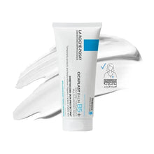 La Roche-Posay Cicaplast B5+ balm tube with white cream smear beside it