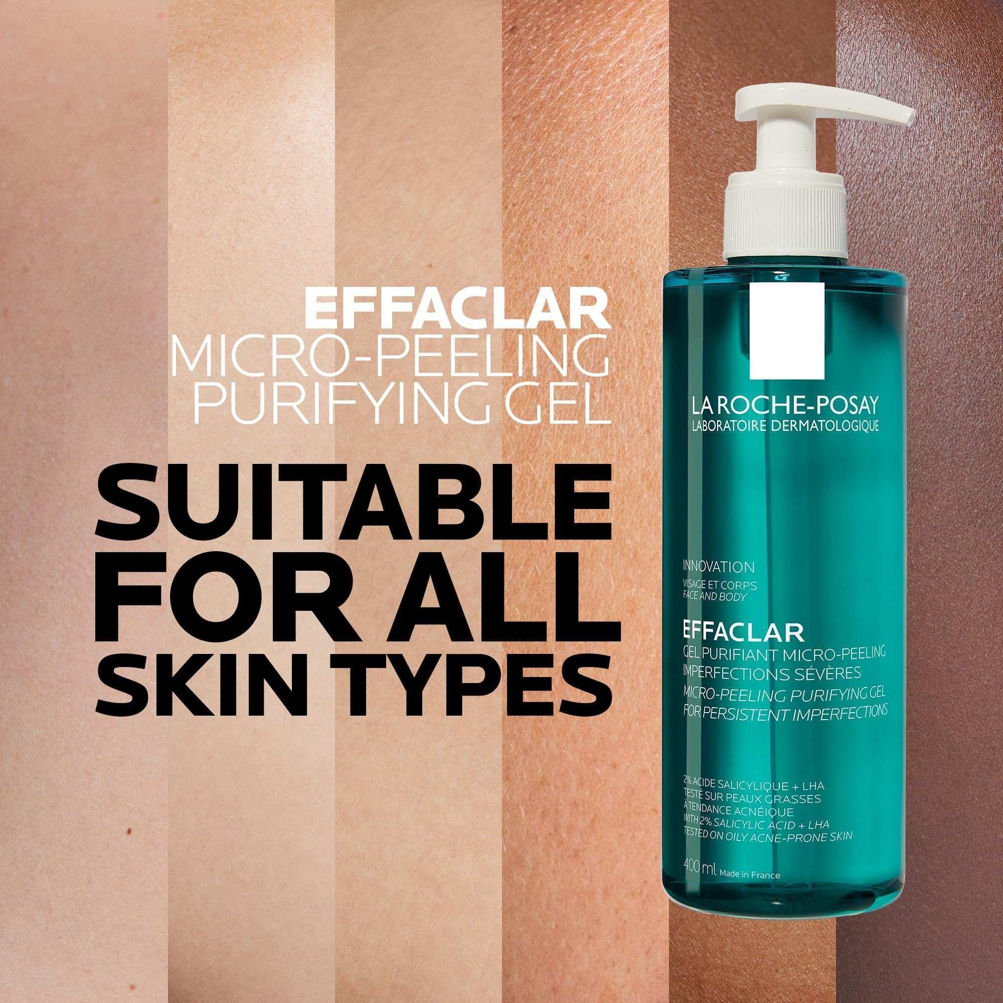 La Roche-Posay Effaclar Micropeeling Cleansing Gel with Salicylic Acid For Oily Skin - Mumzar