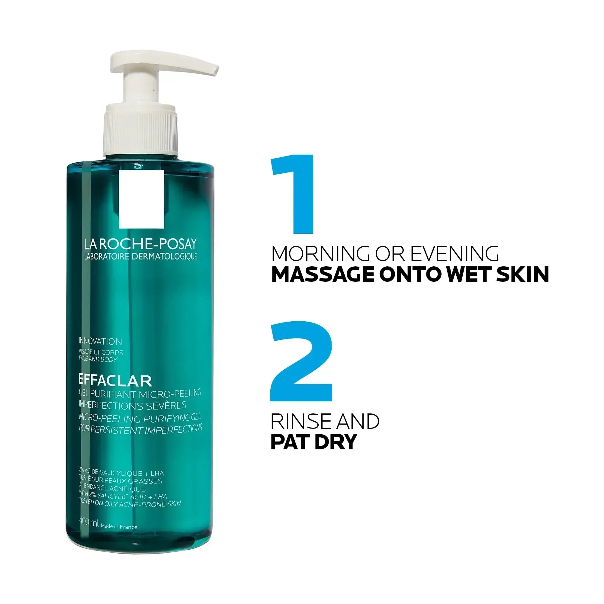 La Roche-Posay Effaclar Micropeeling Cleansing Gel with Salicylic Acid For Oily Skin - Mumzar