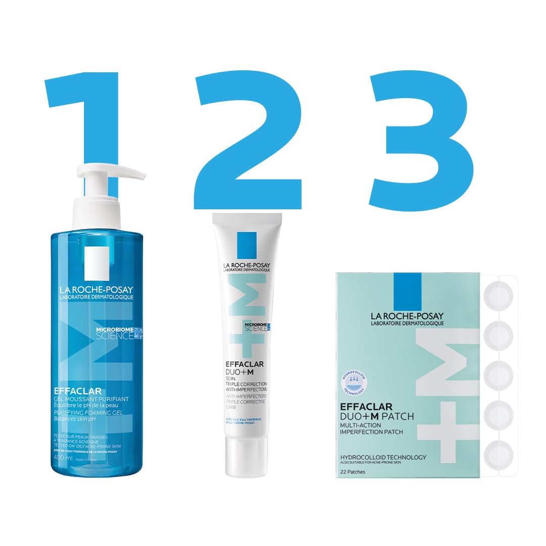 La Roche-Posay Effaclar Duo acne patches with purifying gel and cream for effective acne treatment