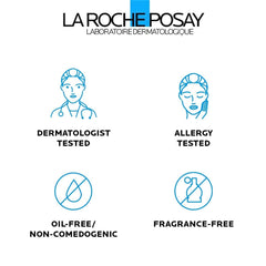 La Roche-Posay Effaclar face wash dermatologically tested allergy tested oil-free and fragrance-free icons