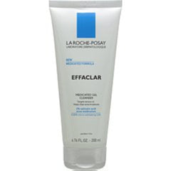 La Roche-Posay Effaclar face wash medicated gel cleanser in white tube with blue label