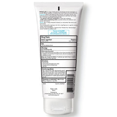 Back view of La Roche-Posay Effaclar face wash tube showing ingredient and usage information