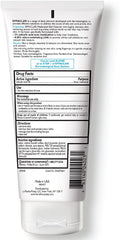 Back view of La Roche-Posay Effaclar face wash tube showing usage instructions and drug facts label