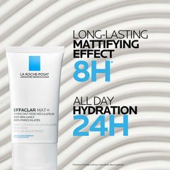 La Roche-Posay Effaclar Matte Moisturizer tube featuring long-lasting mattifying and hydration benefits