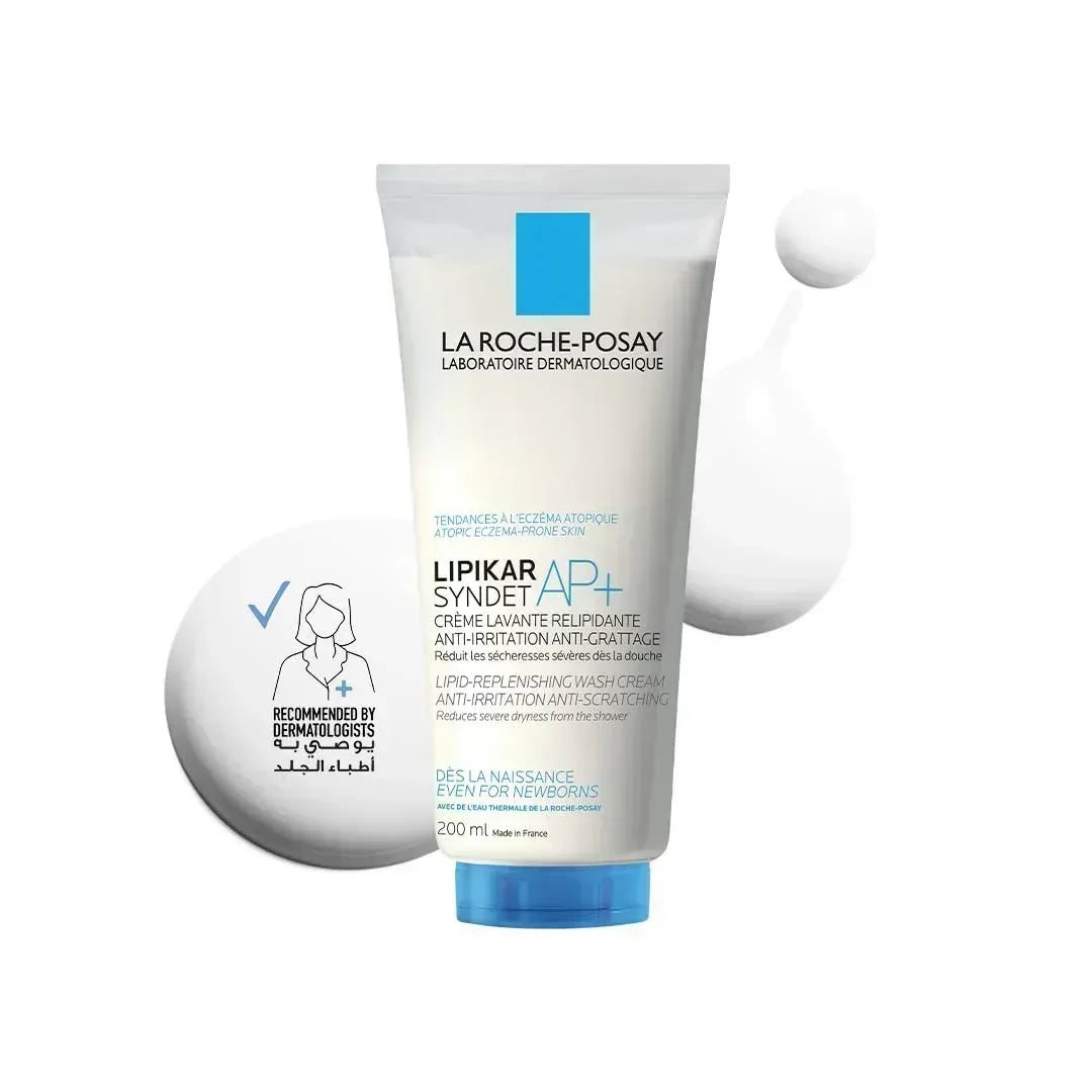La Roche-Posay Lipikar Syndit AP+ Body Wash for Eczema-Prone Skin, 200ml - Mumzar