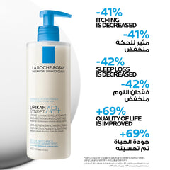 La Roche-Posay Lipikar Syndet AP+ body wash for soothing dry skin and reducing itching