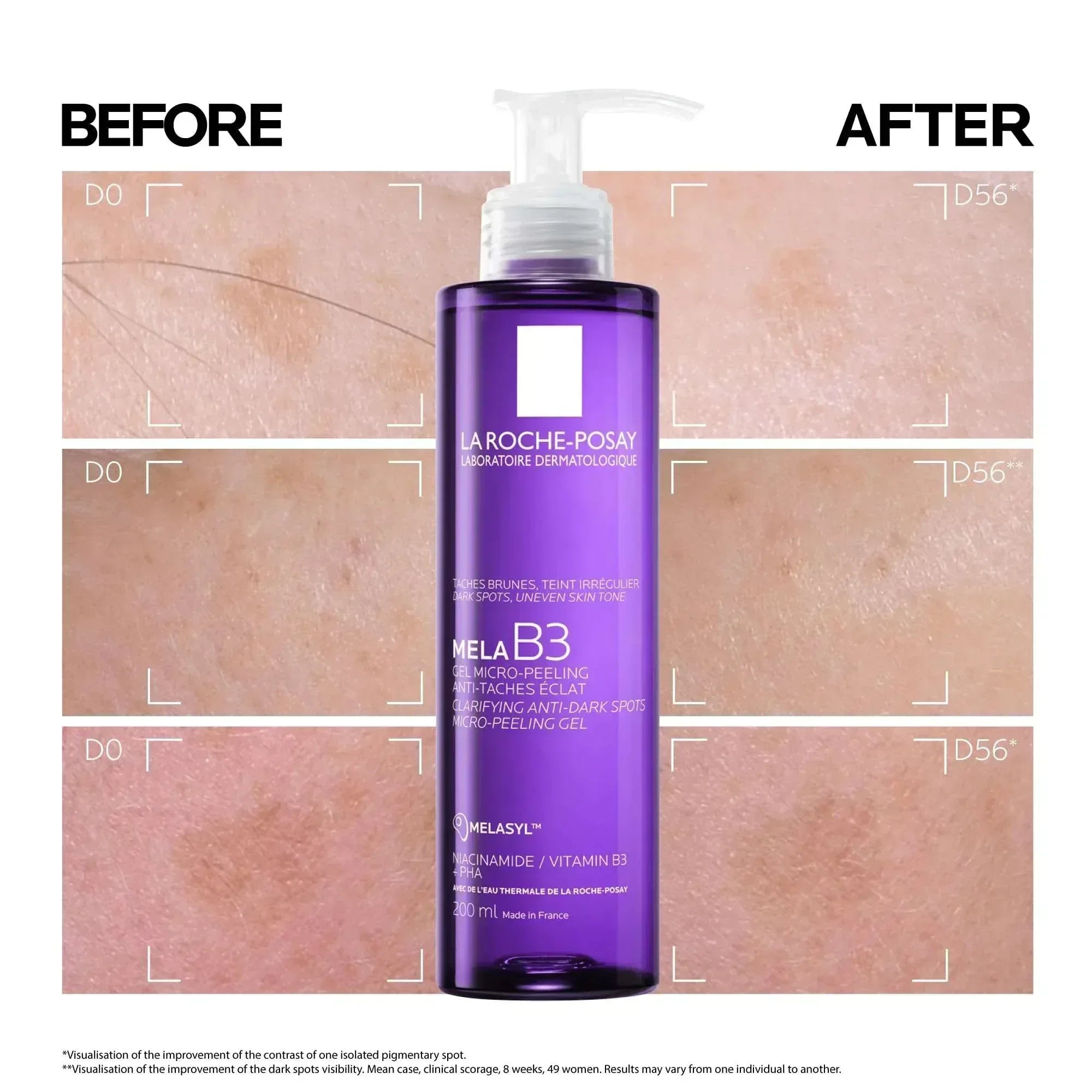 La Roche-Posay Mela B3 Anti-dark spots cleanser with Niacinamide for all skin types 200ml - Mumzar