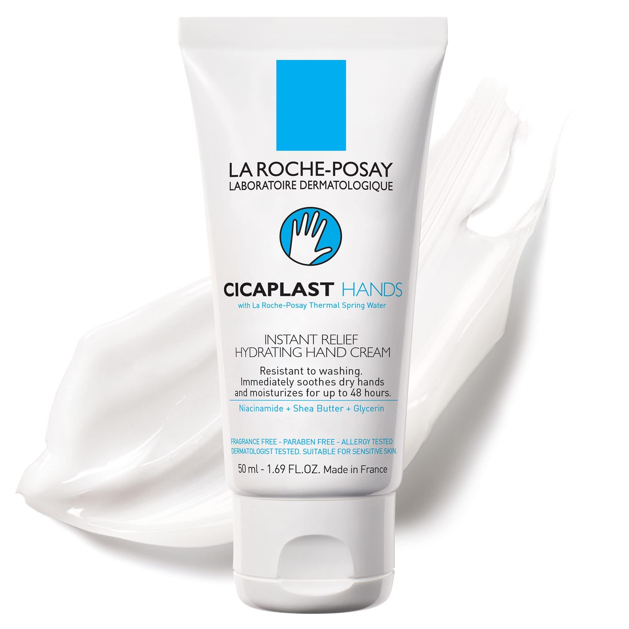 La Roche-Posay moisturizer for dry skin Cicaplast Hands Hydrating Hand Cream with Shea Butter and Niacinamide