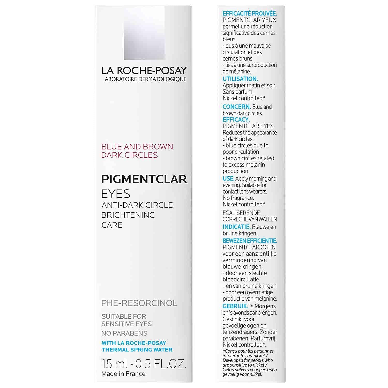 La Roche-Posay Pigmentclar eye cream for brightening and reducing dark circles in sensitive eyes