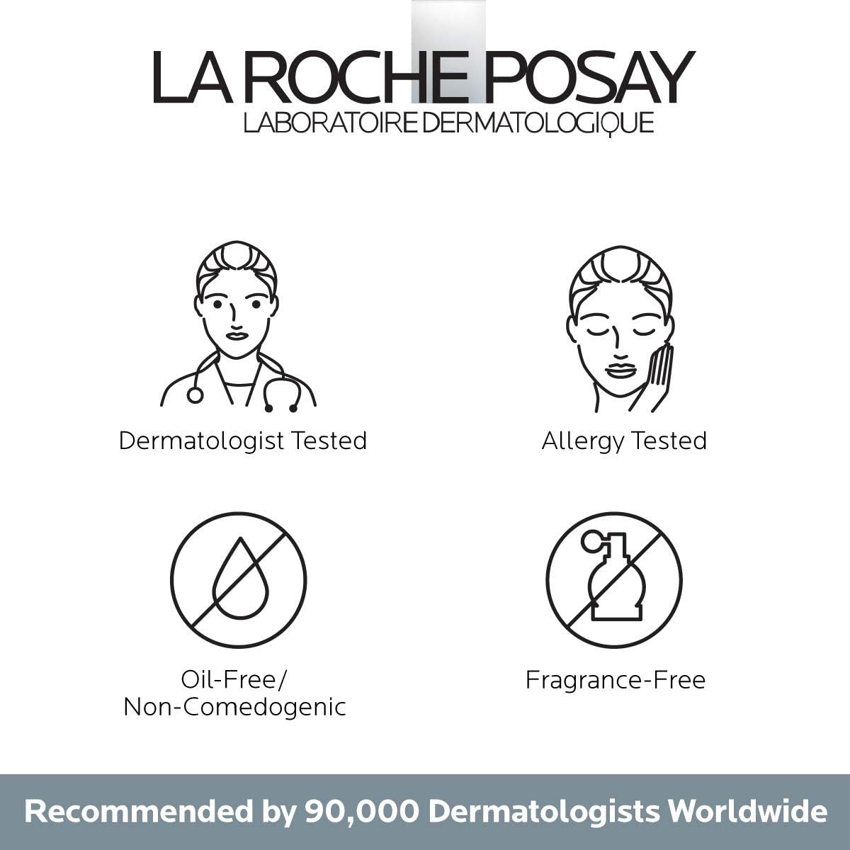 La Roche-Posay Pigmentclar eye cream features dermatologist tested, oil-free, hypoallergenic formula