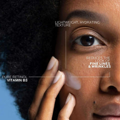 La Roche-Posay Retinol B3 Serum UAE applied on skin, showing lightweight texture that hydrates and reduces fine lines