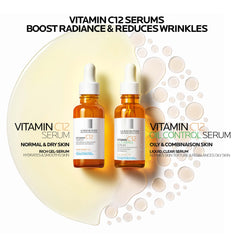 La Roche-Posay vitamin C serum UAE featuring Vitamin C12 Serum for all skin types to boost radiance and reduce wrinkles