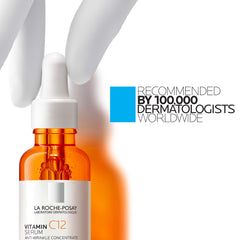 La Roche-Posay vitamin C serum UAE in an orange glass bottle for anti-aging skincare