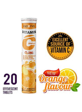 laperva Vitamin C zinc effervescent tablets, 20 count with orange flavour badge