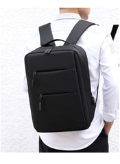 Huitich black casual backpack worn by person with large capacity school backpack design