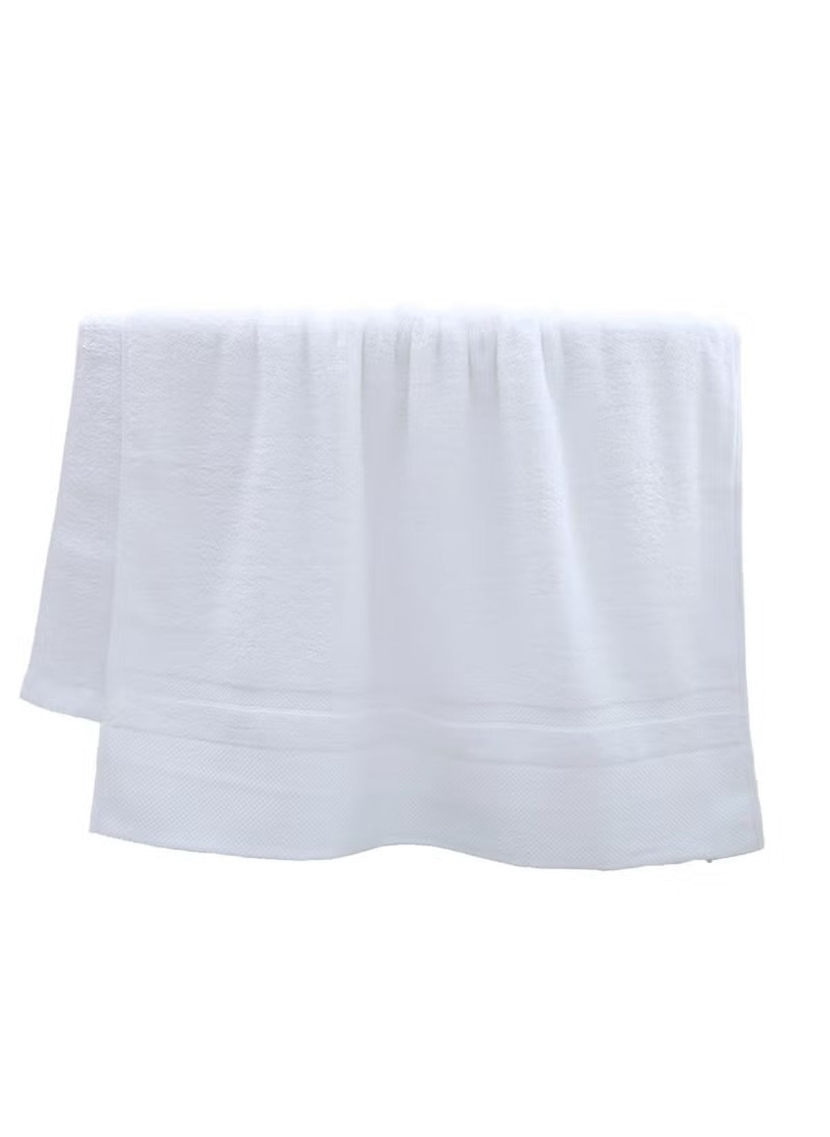 Huitich Large White Bath towel 70x140 cm 470g made of soft absorbent cotton