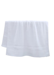 Huitich Large White Bath towel 70x140 cm 470g made of soft absorbent cotton