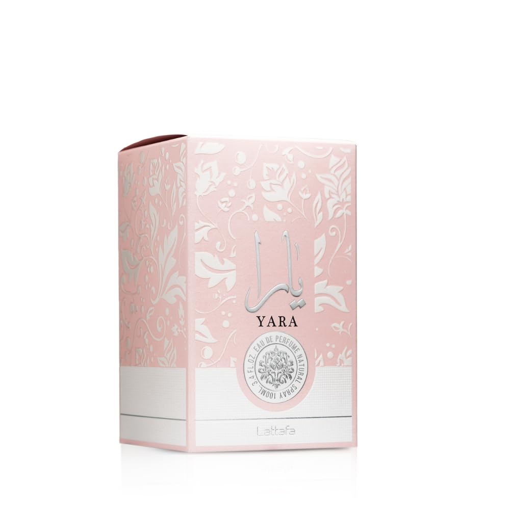 Lattafa Yara perfume for women in a pink floral designed box from Visit the Lattafa Store