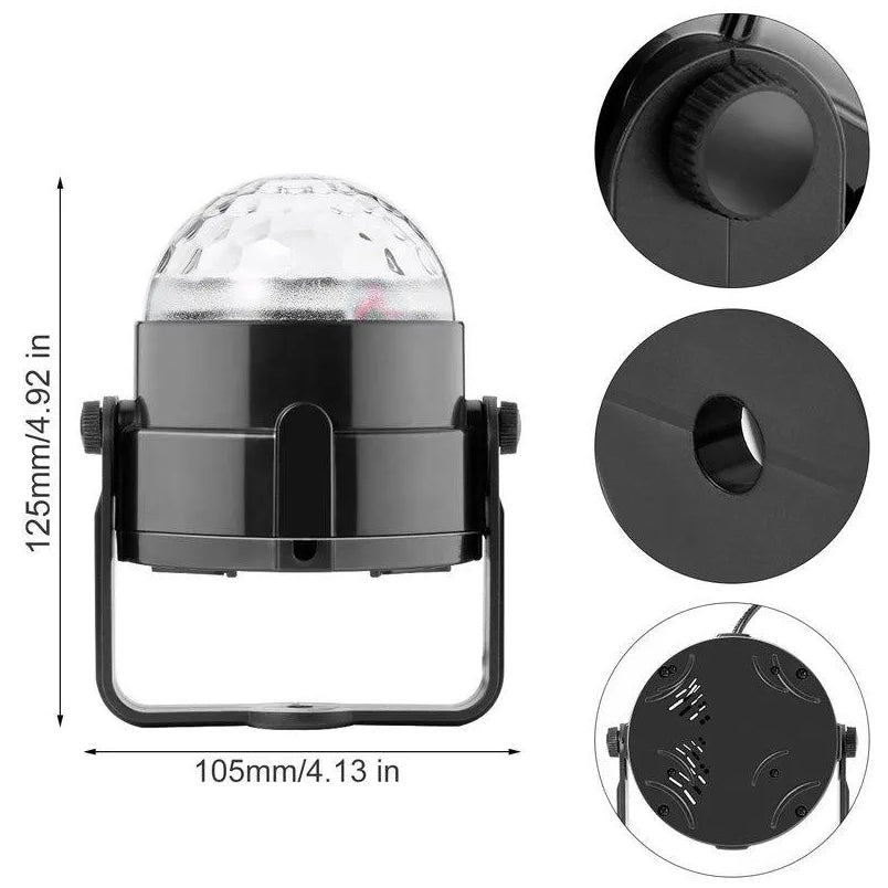 LED Decorative Disco Magic Ball Light With Remote Multicolour - Mumzar.com