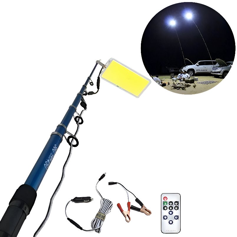 LED Fishing and Camping Light Kit - 47W Power, 4598LM Output, Complete Accessories - Mumzar.com