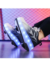 Huitich LED roller skate shoes with vibrant lights and a stylish design for fun skating experiences