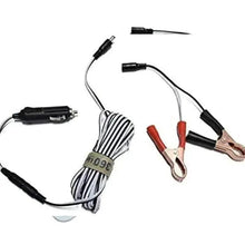 Floodlight accessory set: wiring harness, car plug, and red/black alligator clips