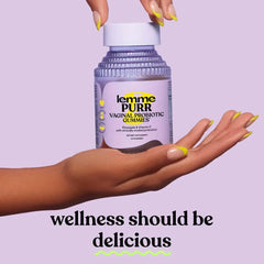 Lemme Purr Vaginal Probiotic Gummies for Women - Balanced pH, Healthy Odor, Yeast Balance & Flora Support + Vitamin C for Immune Health - Tasty Pineapple (60 Count) - Mumzar