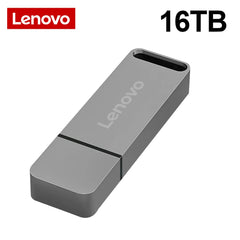 Lenovo 64TB USB flash drive in sleek gray design for high-capacity data storage