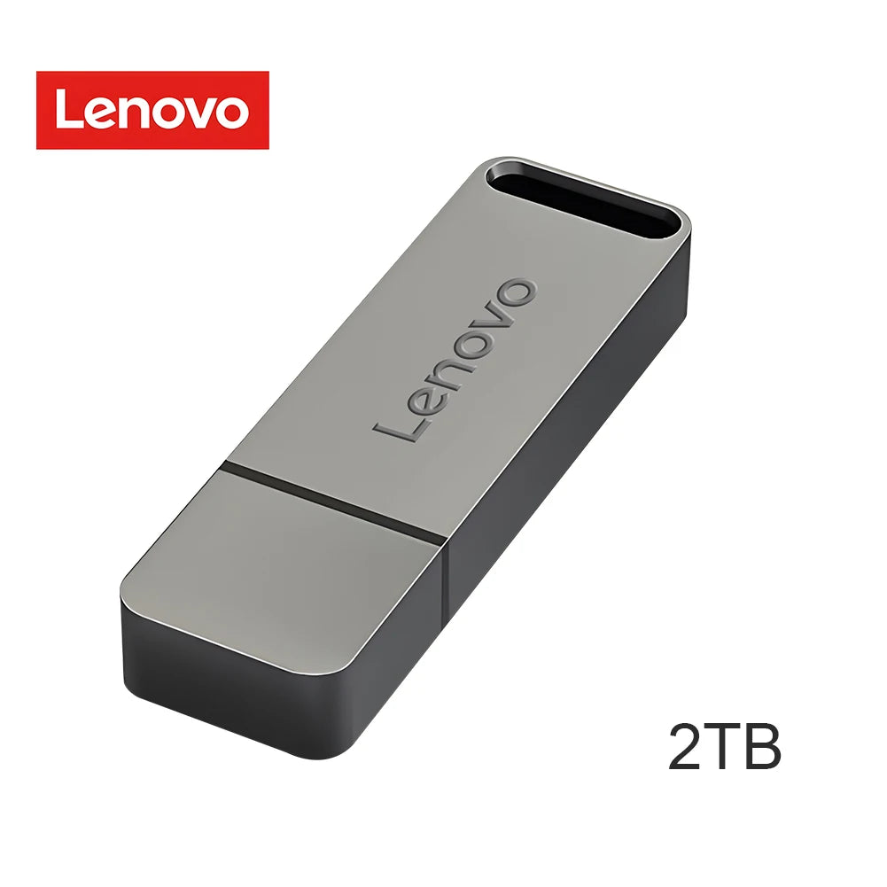 Lenovo 64TB USB flash drive in sleek design with a compact form factor for high-capacity storage