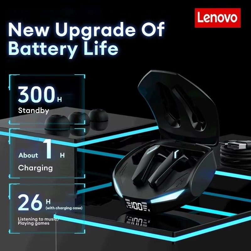 Lenovo GM2 Pro Max Wireless Earbuds Bluetooth 5.4 LED Display - Mumzar