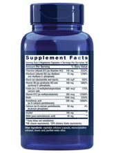 Life Extension BioActive Complete B-Complex bottle back with Supplement Facts label