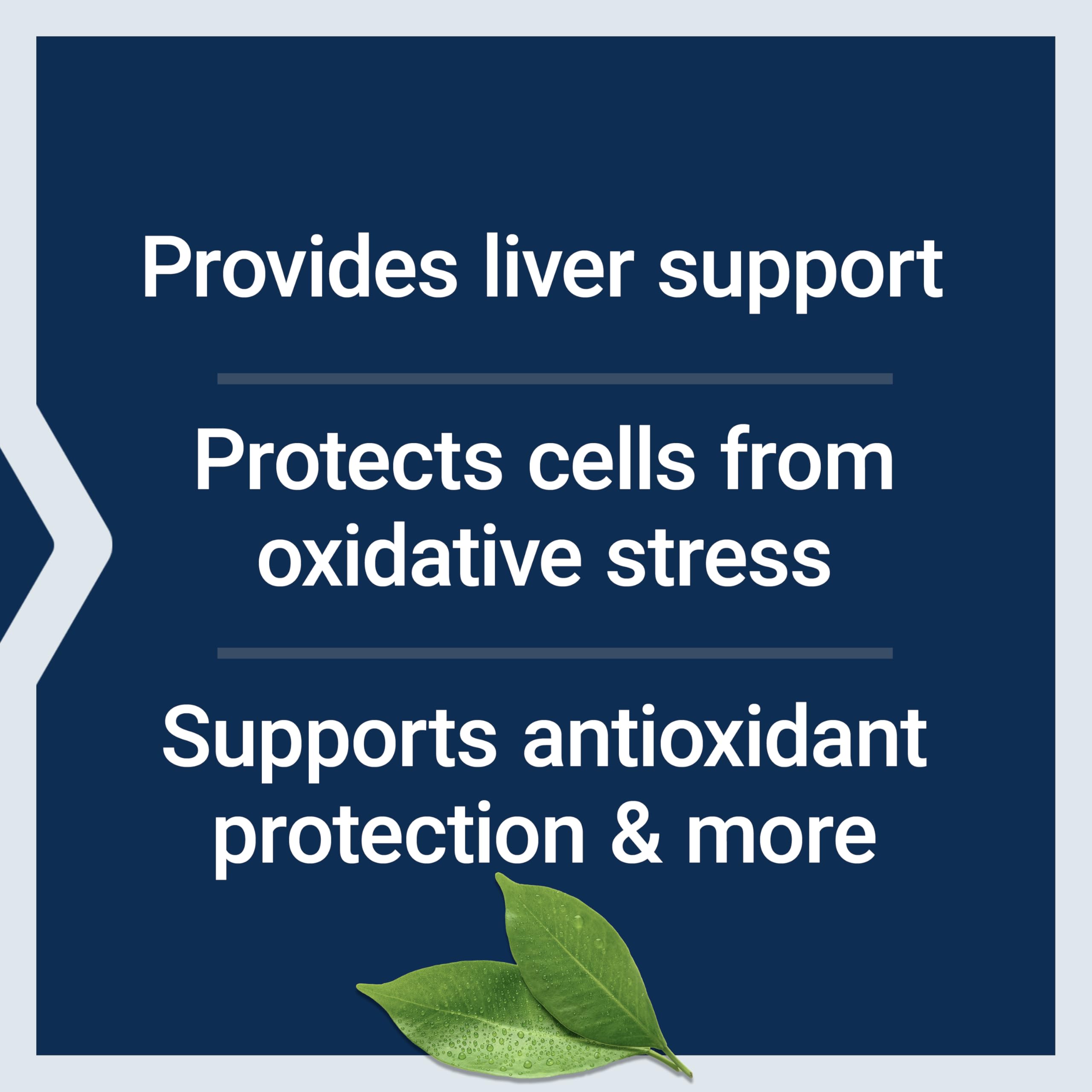Life Extension graphic listing liver support and protection from oxidative stress glutathione cysteine vitamin c supplement