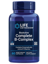 Life Extension B-Complex supplement bottle with 60 vegetarian capsules