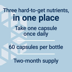Life Extension Vitamin D and K supplement label stating take one capsule once daily 60 capsules per bottle two month supply