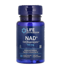 Life Extension NAD+ Cell Regenerator 100mg in blue bottle, a dietary supplement for healthy aging, Nicotinamide Riboside supplements UAE