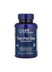 Life Extension Two-Per-Day Multivitamin 60 tablets bottle for high potency vitamin support