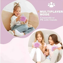 Kids playing with Huitich light up fidget toy controller in multiplayer mode on couch