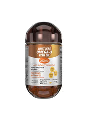 EVA PHARMA Limitless Omega 3 Fish Oil with Vitamin D3, 2000mg, supports heart and joint health