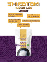 Livsmart organic shirataki noodle pouch with key benefits icons, 200 g