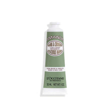 L'Occitane almond hand & nail cream tube, green and white label