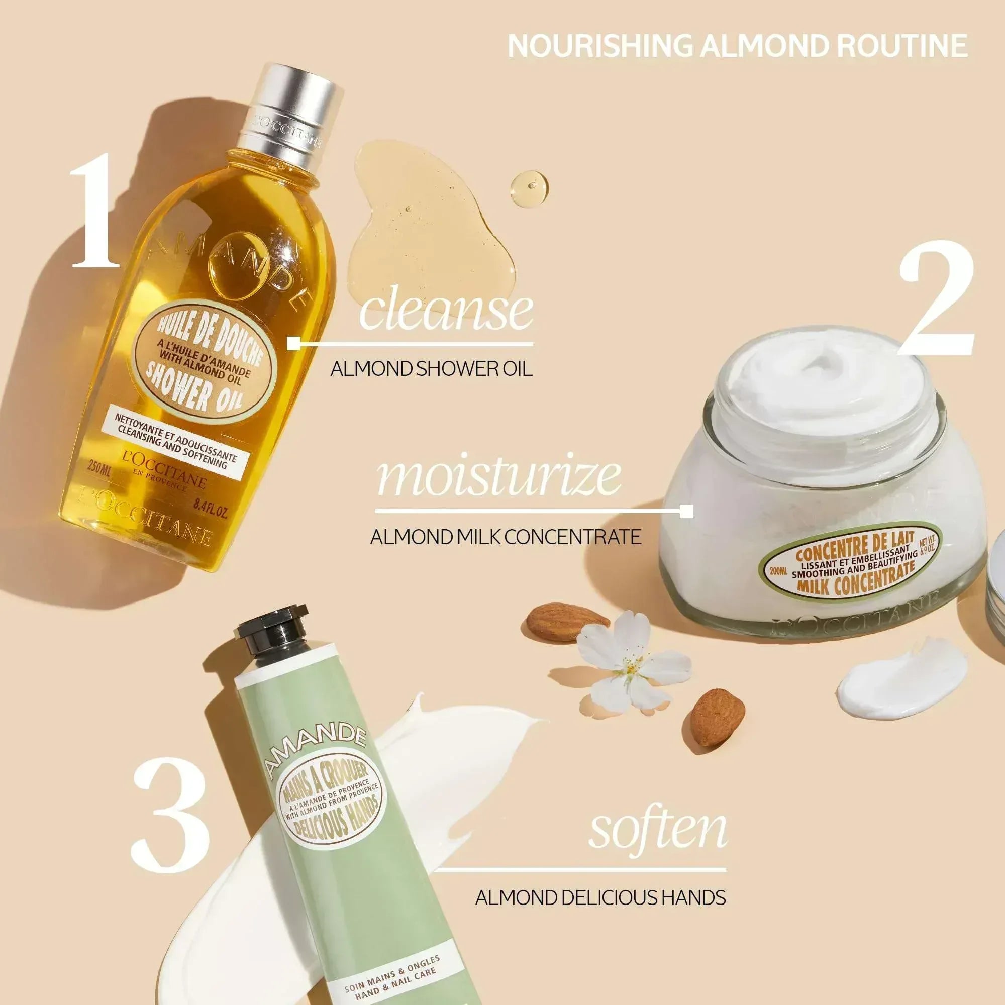 L'Occitane Delicious Hands Almond Hand & Nail Cream, 1 oz - Mumzar