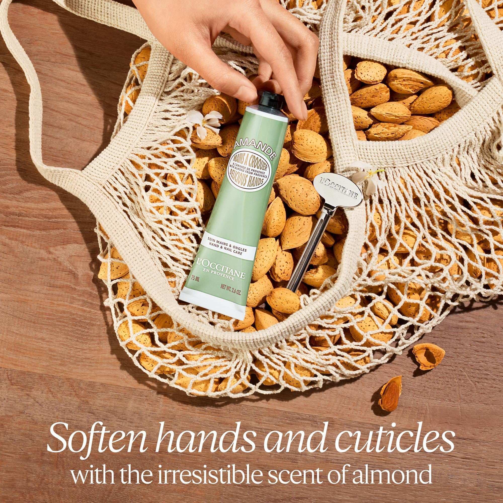 L'Occitane Delicious Hands Almond Hand & Nail Cream, 1 oz - Mumzar