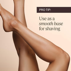 L'Occitane leg care product providing a smooth base for shaving with silky skin appearance